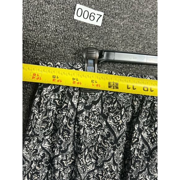 Aeropostale Jumpsuit Strapless Black White Aztec Paisley Straight Leg Womens L - Picture 6 of 8